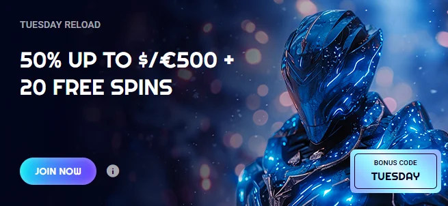 Spinjo Casino Tuesday Reload