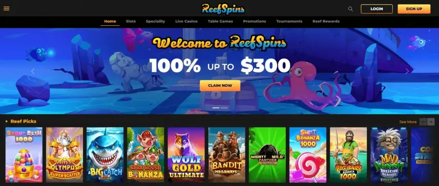 ReefSpins casino